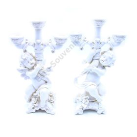 ANGYALOS GYERTYATARTÓ 1/24 9x25x15 cm 2 FÉLE