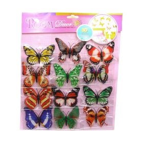 MÁGNES 12 DB 1/200 PILLANGÓS 6x10 cm