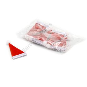 MIKULÁSSAPKA MINI 12 db 6,5x3,5 CM