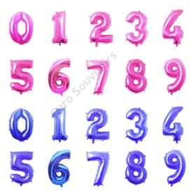 LUFI SZÁM 0-9 PINK,KÉK 25/2000 75 cm