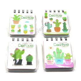 NOTESZ KAKTUSZOS 24/576 10.5x7 cm 4 féle