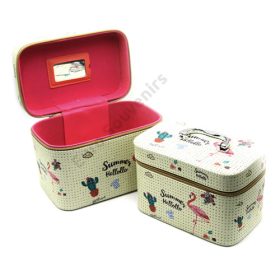   KOZMETIKAI TÁSKA 1/24 2 DB-OS 2 FÉLE  23x17x15cm, 21x14x13cm   