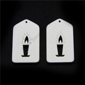 FADÍSZ GYERTYÁS 14 DB 10/250 FEHÉR 6x3.5 cm