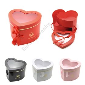 PAPÍRDOBOZ SZÍV 1/18 23,2x21x16,5 cm 4 SZÍNBEN