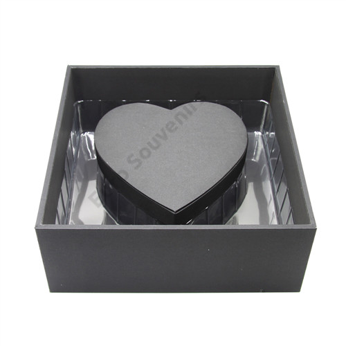 VIRÁGDOBOZ AKRIL 1/16 30x30x12,5 cm FEKETE