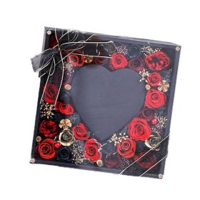 VIRÁGDOBOZ AKRIL 1/16 30x30x12,5 cm SZÜRKE