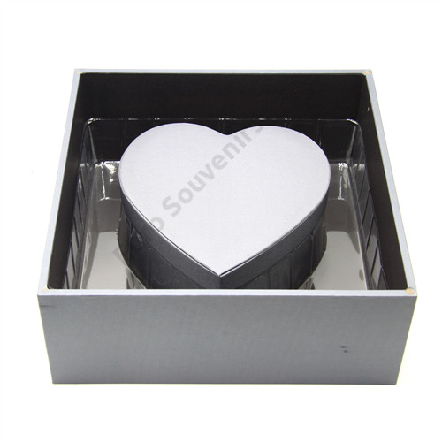 VIRÁGDOBOZ AKRIL 1/16 30x30x12,5 cm SZÜRKE