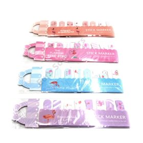 STICKY MARKER FLAMINGÓS 60/1200 4 FÉLE 6,5x19CM