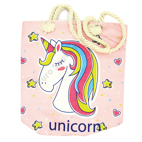 STRANDTÁSKA 10/120 40x36 cm FALAMINGÓS, UNIKORNISOS