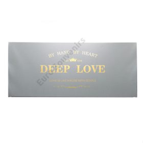   VIRÁGDOBOZ "DEEP LOVE" 1/12 61x26x10 cm SZÜRKE, OÁZISSAL