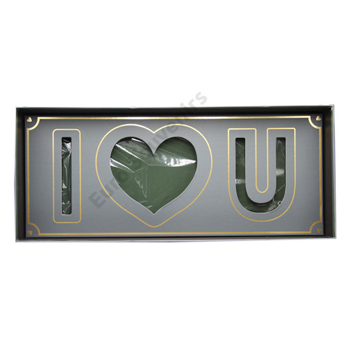 VIRÁGDOBOZ "DEEP LOVE" 1/12 61x26x10 cm SZÜRKE, OÁZISSAL