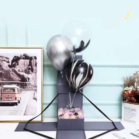 VIRÁGDOBOZ "MEGLEPI" 1/12 SZÜRKE 20x20x31 cm 