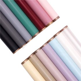   CSOMAGOLÓFÓLIA 20 DB 58x58 cm 1/100 ARANY SZÉLŰ TÖBB SZÍNBEN