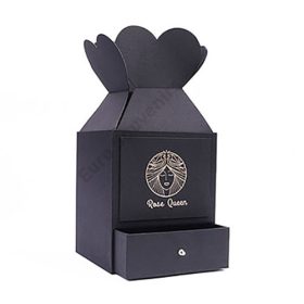 PAPÍRDOBOZ VÁZA FIÓKKAL 1/16 15x15x18 cm FEKETE