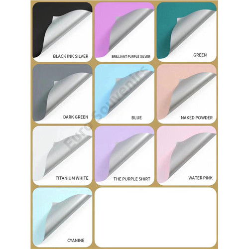 CSOMAGOLÓFÓLIA 20 DB 58x58 CM 1/100 PASZTEL-EZÜST 6 SZÍN