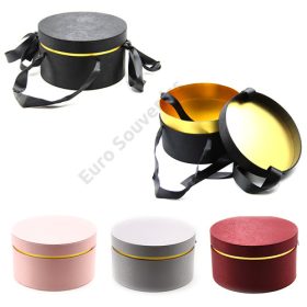 VIRÁGDOBOZ KEREK 1/16 24x13,5 cm 4 SZÍNBEN