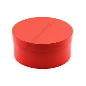 PAPÍRDOBOZ KEREK 1/30 22x10 cm PIROS