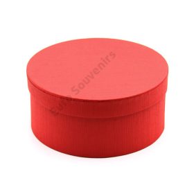 PAPÍRDOBOZ KEREK 1/30 22x10 cm PIROS