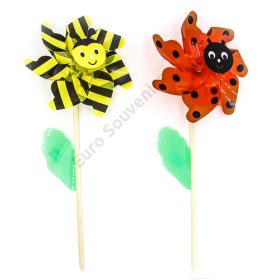 SZÉLFORGÓ 1/100 MÉHECSKE,KATICA 20x50 cm