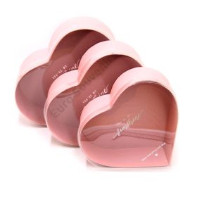   PAPÍRDOBOZ SZÍV 3 DB 1/40 23x20,5x9; 20,7x18,4x8; 18,4x16x7 cm RÓZSASZÍN