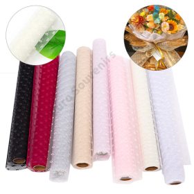 DEKORANYAG TÜLLÖS,PÖTTYÖS 50 CMx4,5 M 1/60 8 SZÍNBEN