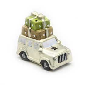 AUTÓ LEDES 6/36 ARANY,CSOMAGOKKAL 13x7,5x11,5 CM