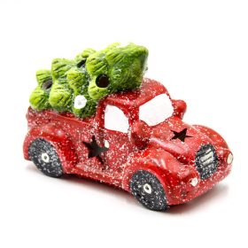 AUTÓ LEDES 2/24 PIROS,FENYŐVEL 16,5x9x12 CM