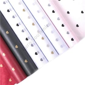 SELYEMPAPÍR SZÍVES 28 DB 50x70 cm 1/100 6 SZÍNBEN