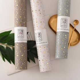 DEKORANYAG TÜLL, CSILLAGOS 50CMx4,5M 1/80 8 SZÍNBEN