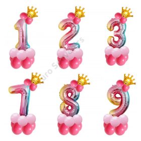 LUFI SZETT SZÁM 0-9 KORONÁVAL 10/500 SZÍNES