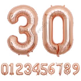 LUFI SZÁM 0-9 1/500 100 cm ROSEGOLD