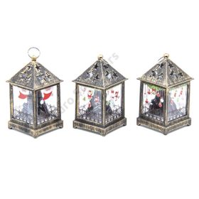 LÁMPÁS LEDES KARÁCSONYI 1/240 6,5x6,5x12 cm 3 FÉLE 