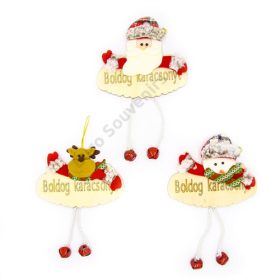   AKASZTÓS DÍSZ 1/240 3 FÉLE 17x23 CM "Boldog Karácsonyt"