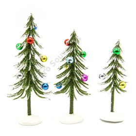 MŰFENYŐ 3 DB GÖMBÖKKEL 1/100 6x15;5x13;4x11 cm