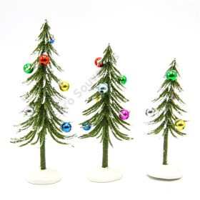 MŰFENYŐ 3 DB GÖMBÖKKEL 1/100 6x15;5x13;4x11 cm