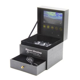 PAPÍRDOBOZ LED KIJELZŐVEL 1/16 13x13x12,5 cm FEKETE