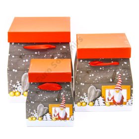   PAPÍRDOBOZ MANÓS 3 DB 1/16 17,5x18,5x22; 14x15,5x18; 10,5x12,5x15 cm