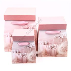 PAPÍRDOBOZ 3 DB 1/16 17,5x19x21; 14x15,5x18; 10,5x12x15 cm