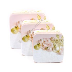   PAPÍRDOBOZ GÖMBÖS 3 DB 1/36 17x17x9,5; 14,5x14,5x8,5; 13x13x7,5 cm