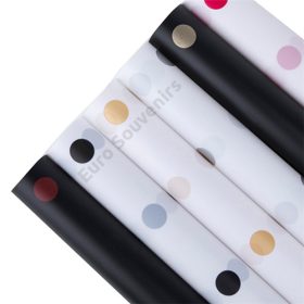 CSOMAGOLÓFÓLIA 20 DB 1/100 58X58 CM  PÖTTYÖS 6 SZÍNBEN