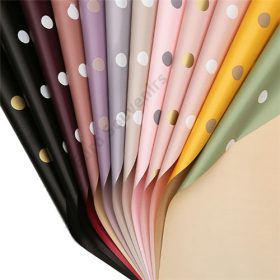 CSOMAGOLÓFÓLIA 20 DB 1/100 58X58 CM PÖTTYÖS 12 SZÍNBEN