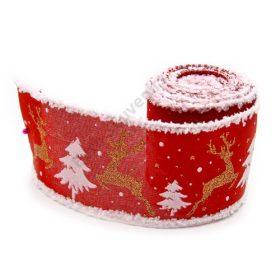 SZALAG KARÁCSONYI 70mmx5m 1/200 PIROS