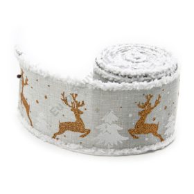 SZALAG KARÁCSONYI 70mmx5m 1/200 SZÜRKE