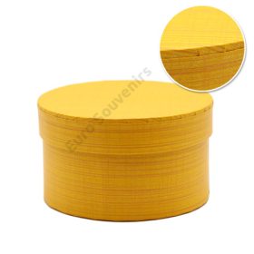 PAPÍRDOBOZ KEREK 4/96 14x8 cm SÁRGA