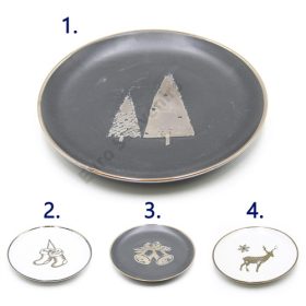 TÁNYÉR 20,5 CM 12/48 KARÁCSONYI 4 FÉLE