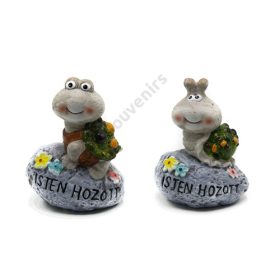   TEKNŐS, CSIGA KÖVÖN ISTEN HOZOTT FELIRATTAL 2/32 12,5X9,3X16,6 cm