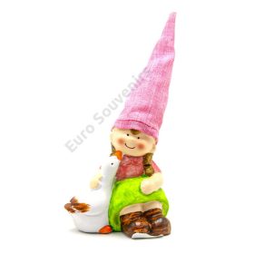 KISLÁNY LÚDDAL 8/96 9x7x19,5 cm