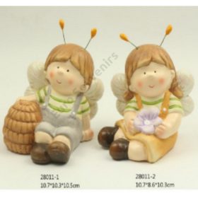 FIGURA MÉHECSKELÁNY 6/48 10,7x9x12,3 cm