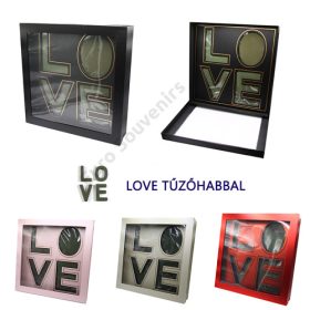 VIRÁGDOBOZ "LOVE" 1/6 50x50x11 cm 4 SZÍNBEN