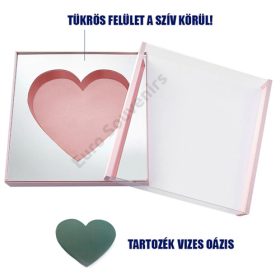 VIRÁGDOBOZ AKRIL 1/4 48x48x15 cm RÓZSASZÍN